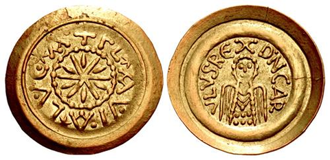 Charlemagne gold coin