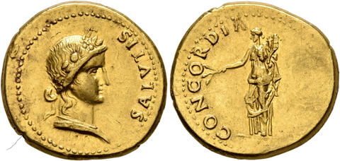 Civil War Aureus Ancient Gold Coin
