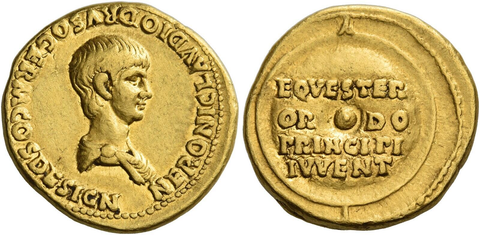 First coin of nero’s Augutsuship