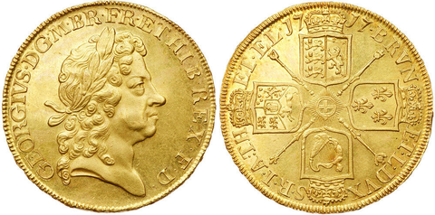 5 guinea of George I