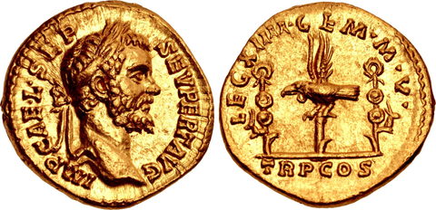 Legionary Aureus struck ca. 193 AD