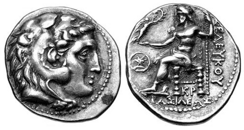 Zeus Aetophoros. Seleukos I Nikator. Tetradrachm of the Attic