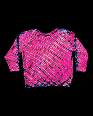 Fuscia Splinter Rags - darkmatterdyeworks