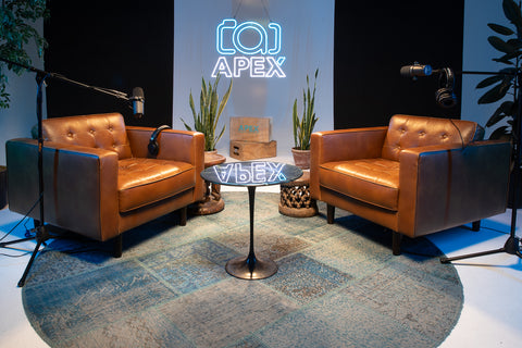 Podcast Setup at Apex Photo Studios 