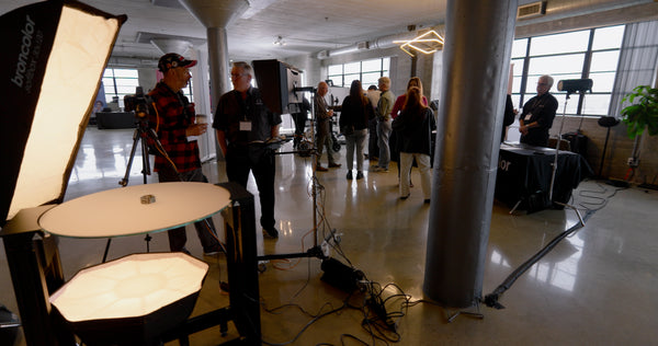 Apex Photo Studios Loft Event vendor Profoto demo for hands on Photography with Orbitvu