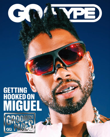 GQ cover photo of Miguel taken on the Apex Photo Studios rooftop in downtown los angeles