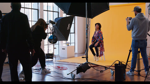 Shohreh Aghdashloo on photo set at Apex Photo Studios