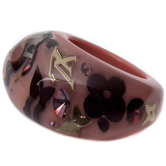 Louis Vuitton Vintage - Inclusion Ring - Pink - Resin - LV Ring