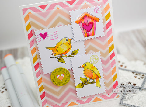 Close up Bye Bye Birdy Card