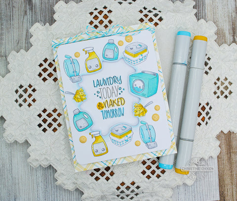 Laundry Card Flatlay