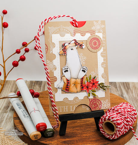 Full Size Gift Card Holder with Polar Bear