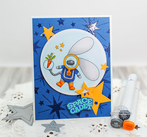 Space Cadet Card with Bunny