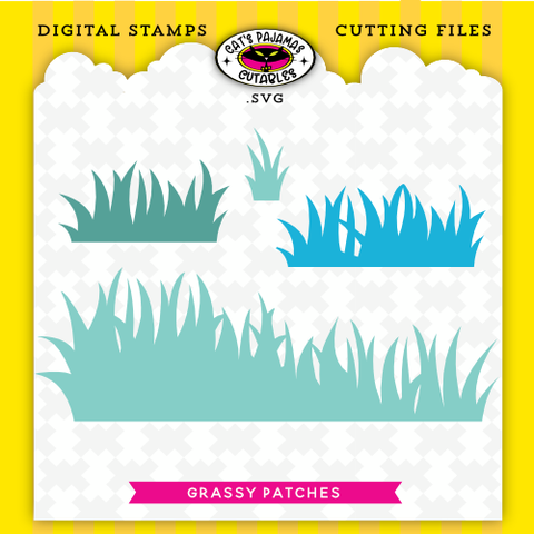 Grassy Patches Cutable SVG