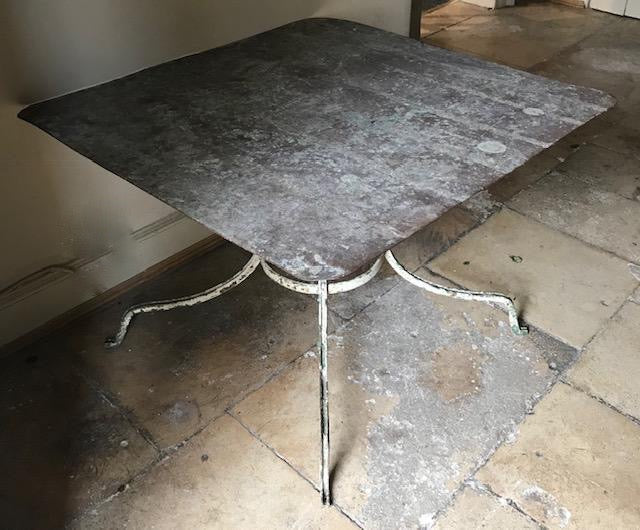 C19th French Metal Garden Table Josephine Ryan Antiques