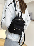 Bird in Bag - Embroidered Detail Classic Backpack  - Women Backpacks