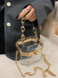 Bird in Bag - Mini Clear Chain Box Bag  - Women Satchels