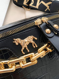 BirdInBag-Crocodile Embossed Chain Fanny Pack - Women Fanny Packs