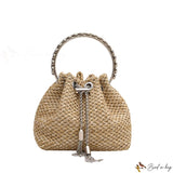 Bird in Bag - Braided bags female new fashion chain female bags casual bucket bag cross bag