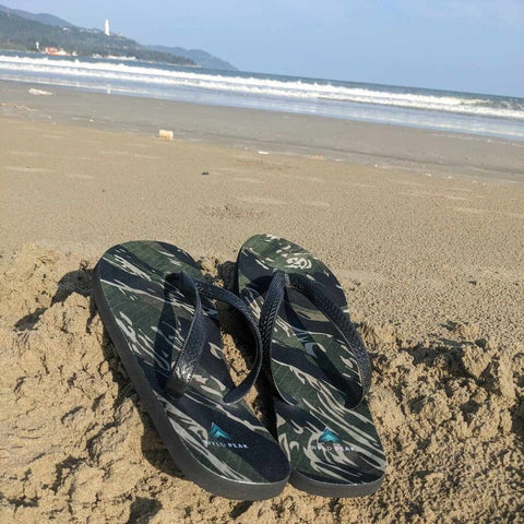 camo flip flops jandals beach fashion