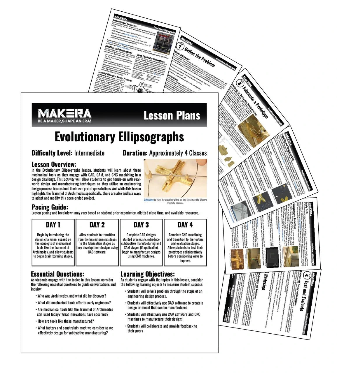 Preview of the Evolutionary Ellipsographs Lesson Plan by Makera