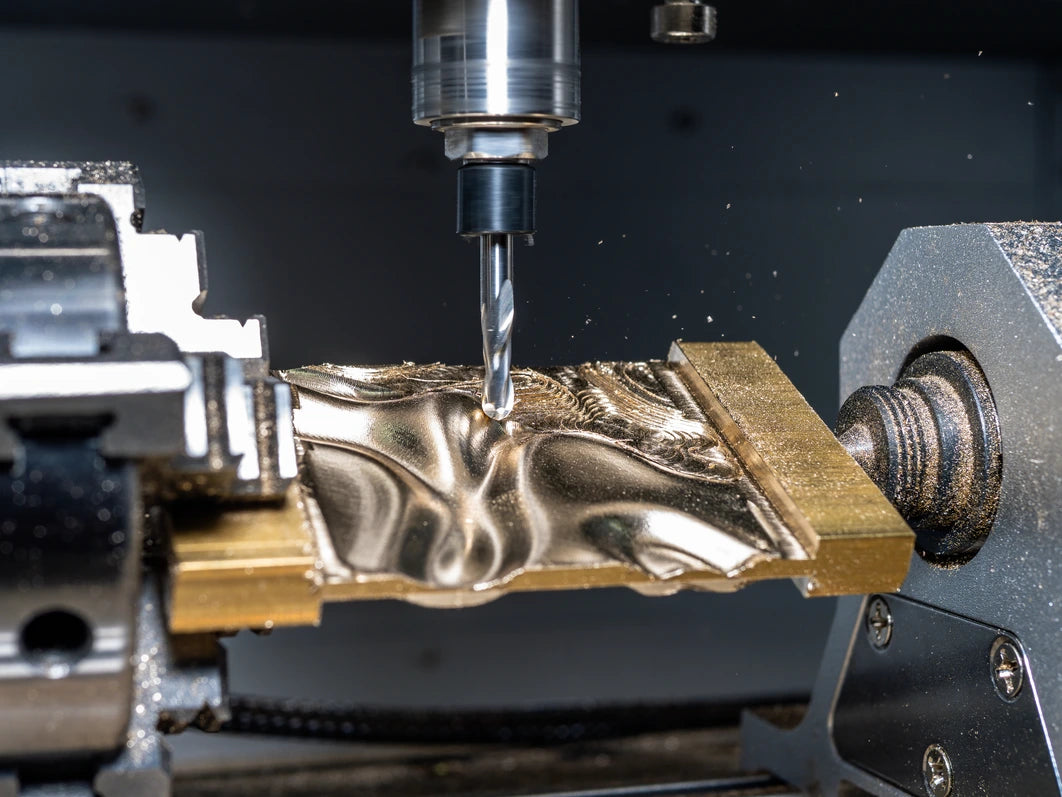 cnc brass 3D Wave Carving