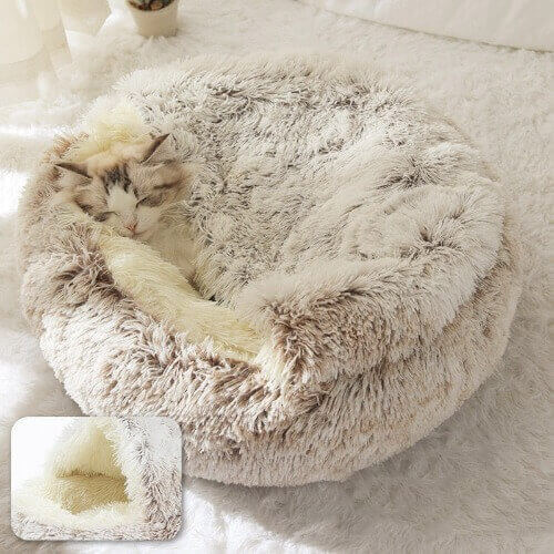 plush cat cave