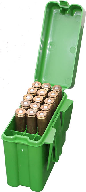 ☀ MTM Case-gard R-100: Premium 100 Round Ammo Box with Handle for 22-250 to  458 Win