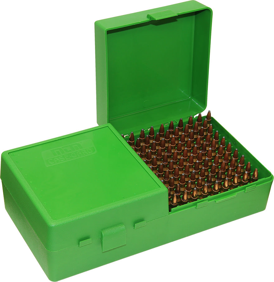 NEW Plastic Rifle Ammunition Box - 100 Round - 204, 222, 223, 22H Ammo  Storage