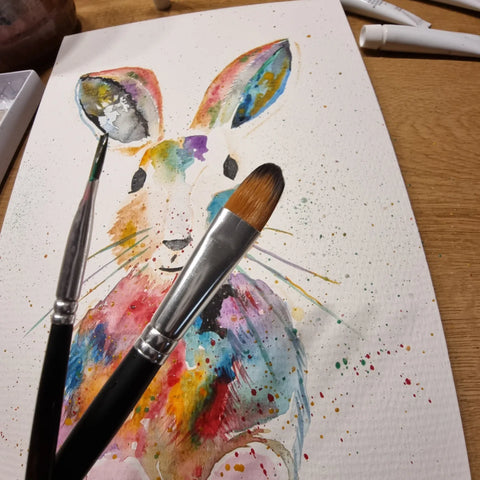 Osterhase Aquarellfarben