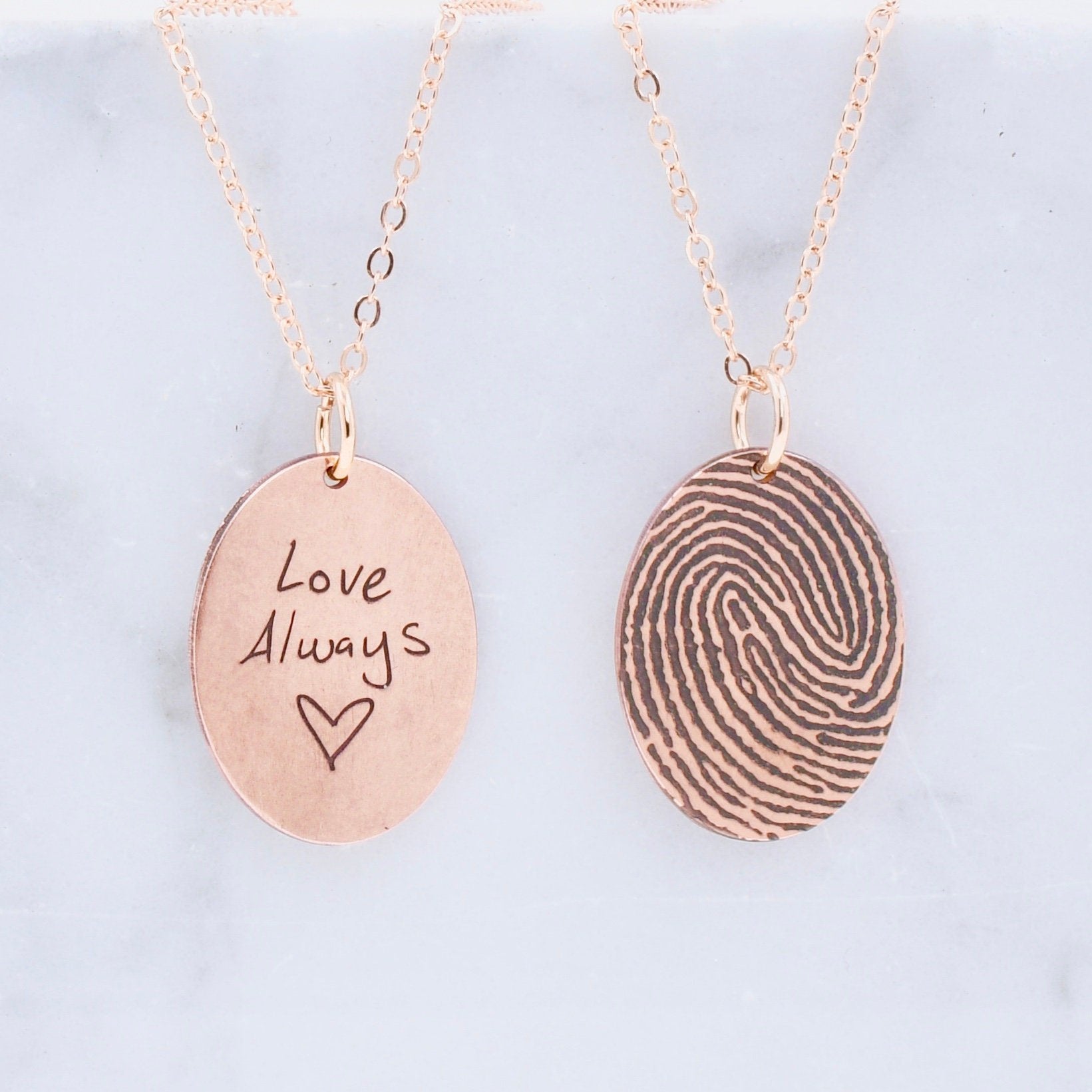 Engravable Heart Tag Pendant | Rose gold plated | Pandora US