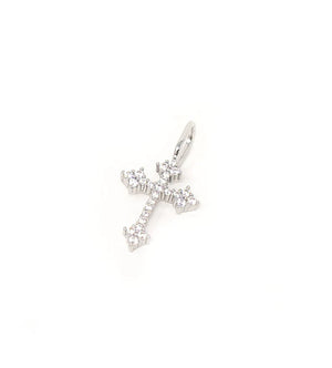 Charm Bar Silver Juliet Cross - Free Spirit Boutique