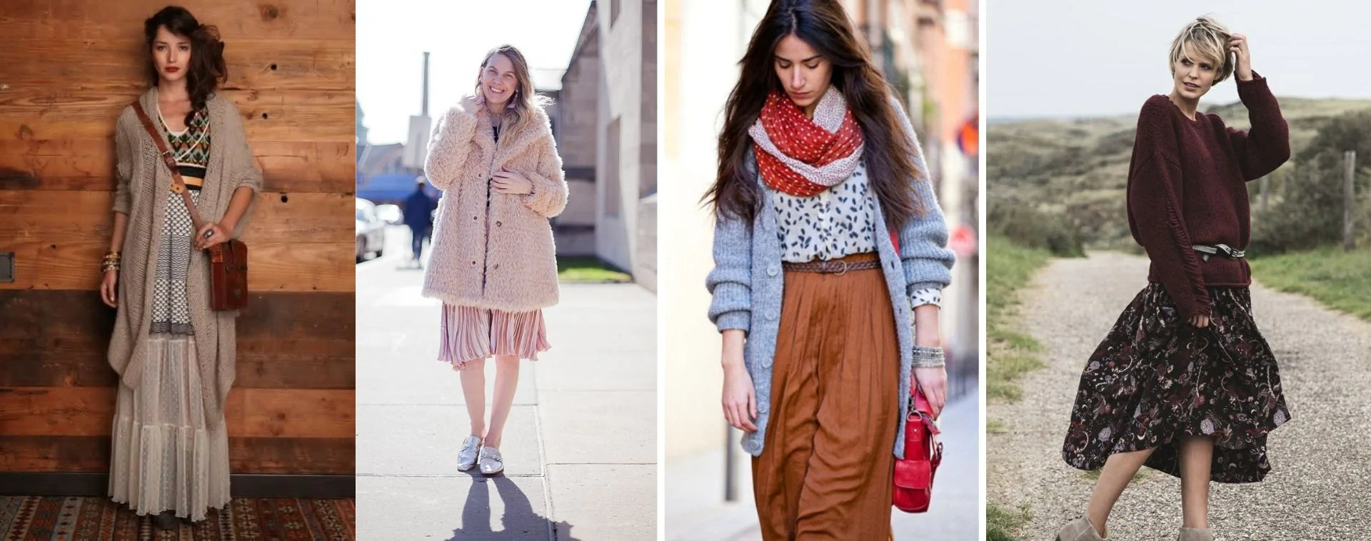 How to Wear Bohemian Dresses In Winter 