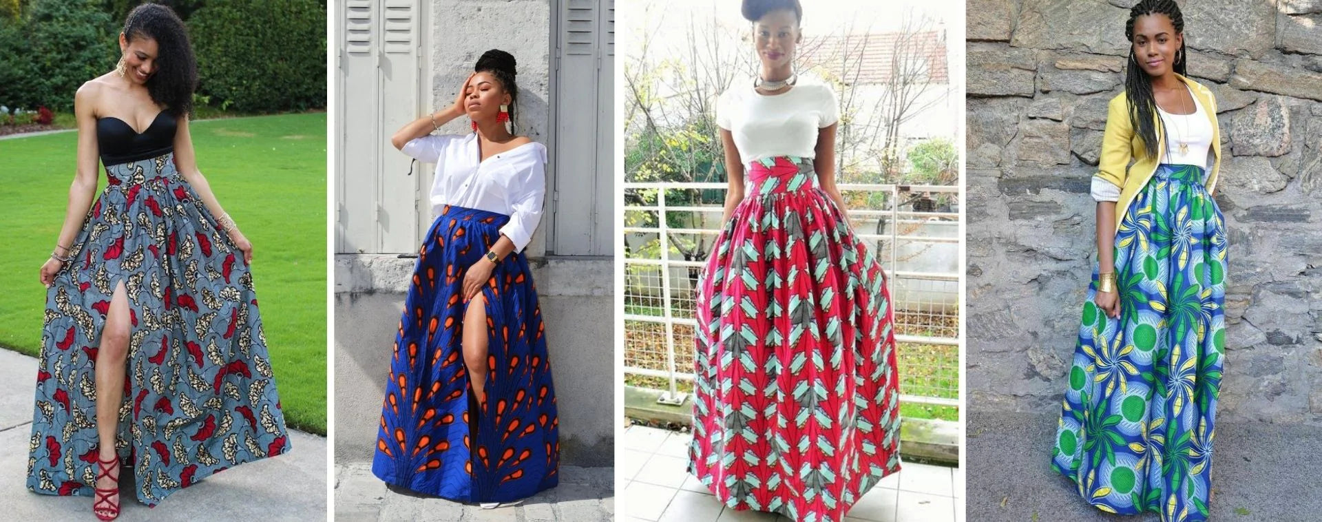 How to wear high-waisted long skirts