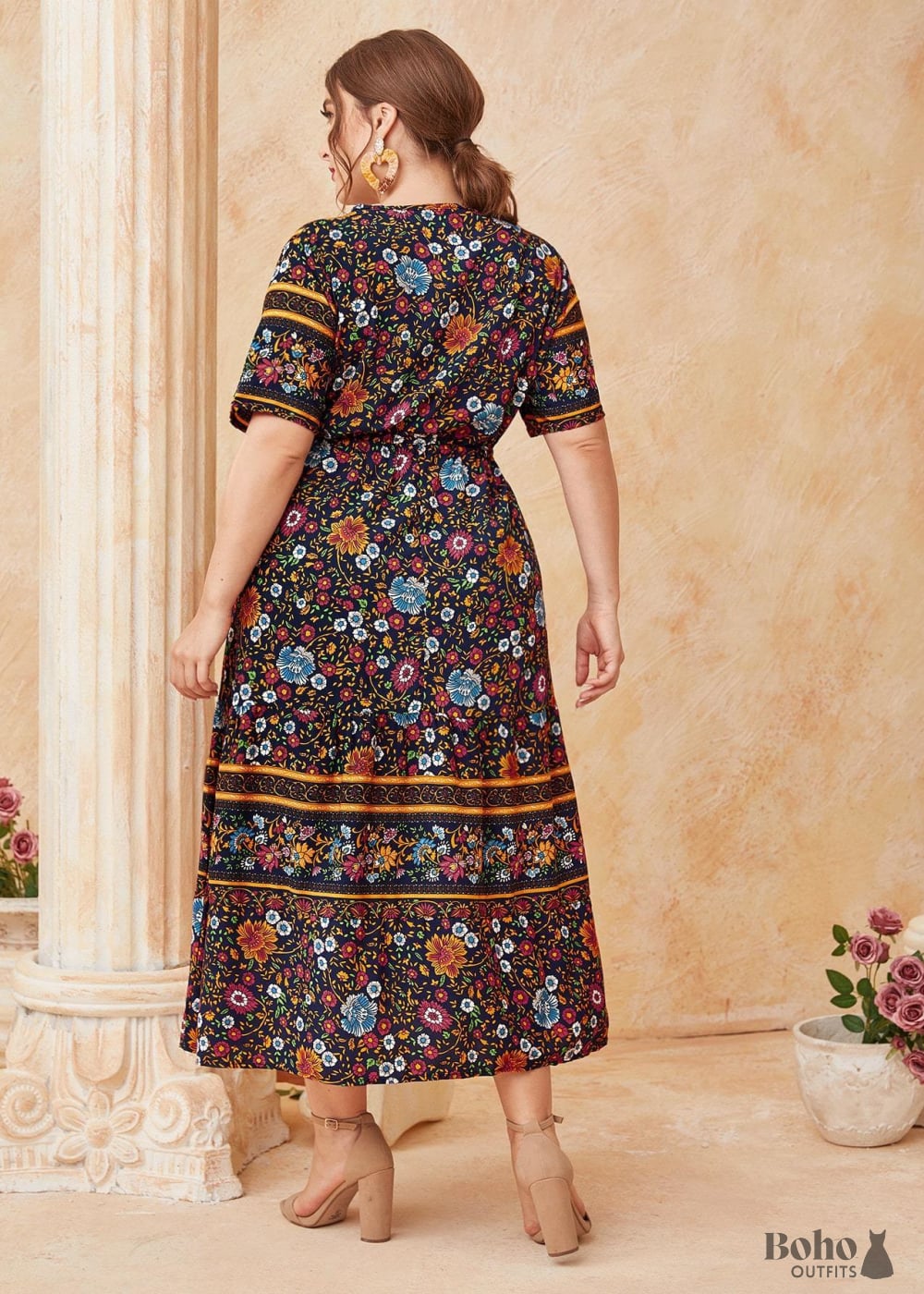 Boho Plus Size Aquarius Maxi Dress For Women - Boho Dress – Boho
