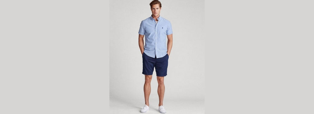 shorts with polo shirt