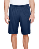 A4-N5338-Mens 9" Inseam Pocketed Performance Shorts-NAVY