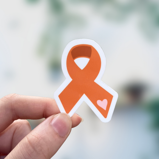 Orange Ribbon CRPS RSD Awareness' Sticker