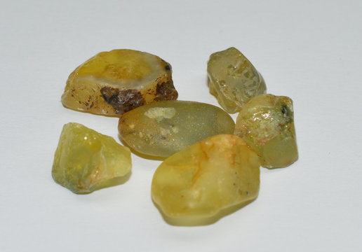 Raw Yellow Sapphire crystals