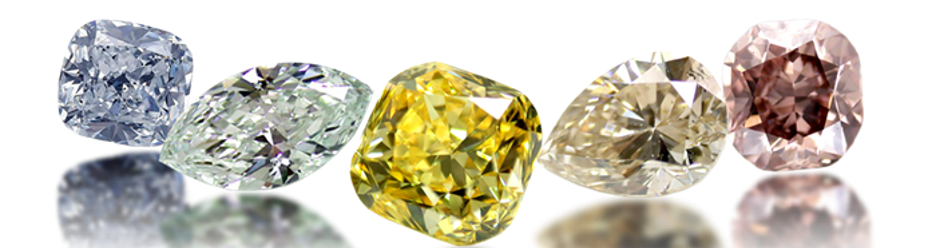 Different coloured Diamonds