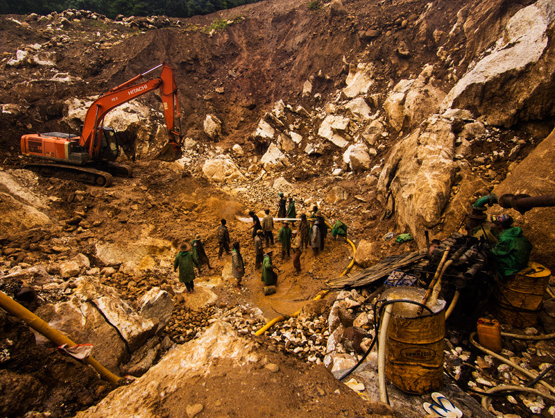 The Mogok Valley ruby mine in Myanmar (Burma)