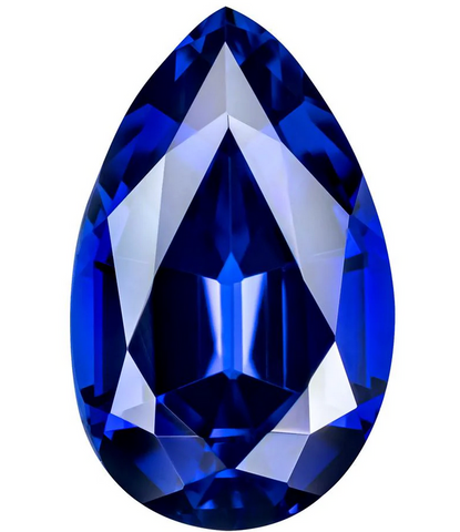 A Pear-cut Blue Sapphire gemstone