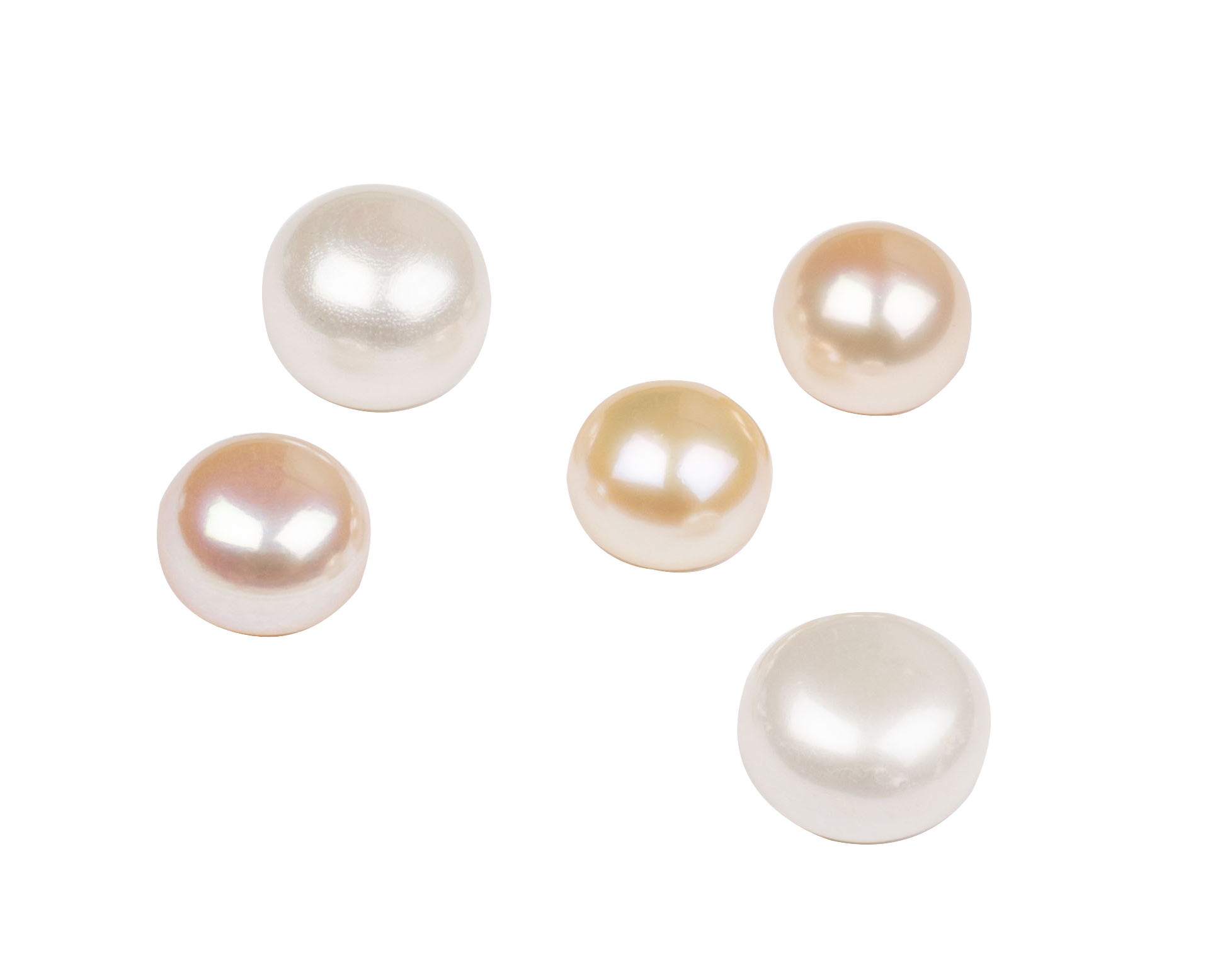 Pearls (moti) on a white background