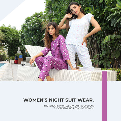 Namshi Women Printed Light Blue, White Night Suit Set Price in India - Buy  Namshi Women Printed Light Blue, White Night Suit Set at Flipkart.com Night  Suit Set