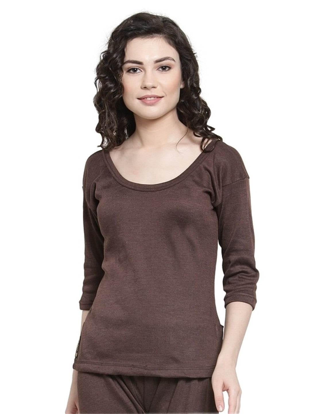 Buy online Solids Inner Thermal Top from winter wear for Women by Uzarus  for ₹399 at 73% off