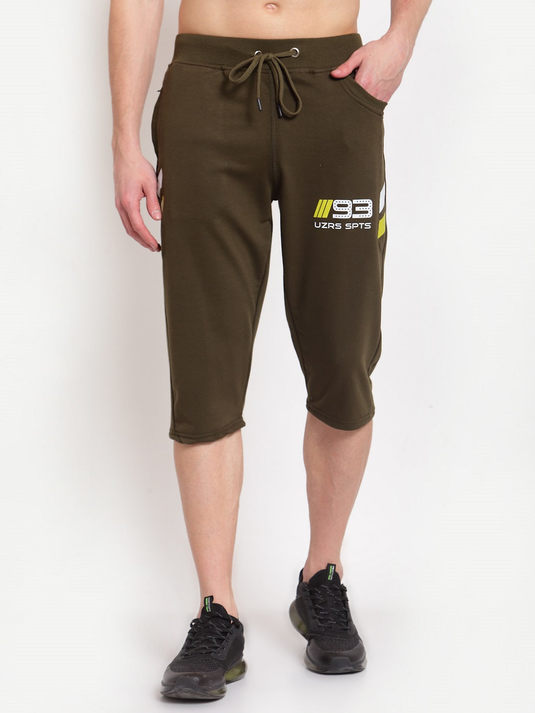 Polyester Solid Men Capri Shorts at Rs 210/piece in Agra