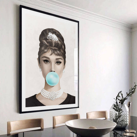 Pekatees Audrey Hepburn with Sunglasses Wall Art Pink Lipstick Modern  Elegant Portrait Canvas Best D…See more Pekatees Audrey Hepburn with  Sunglasses