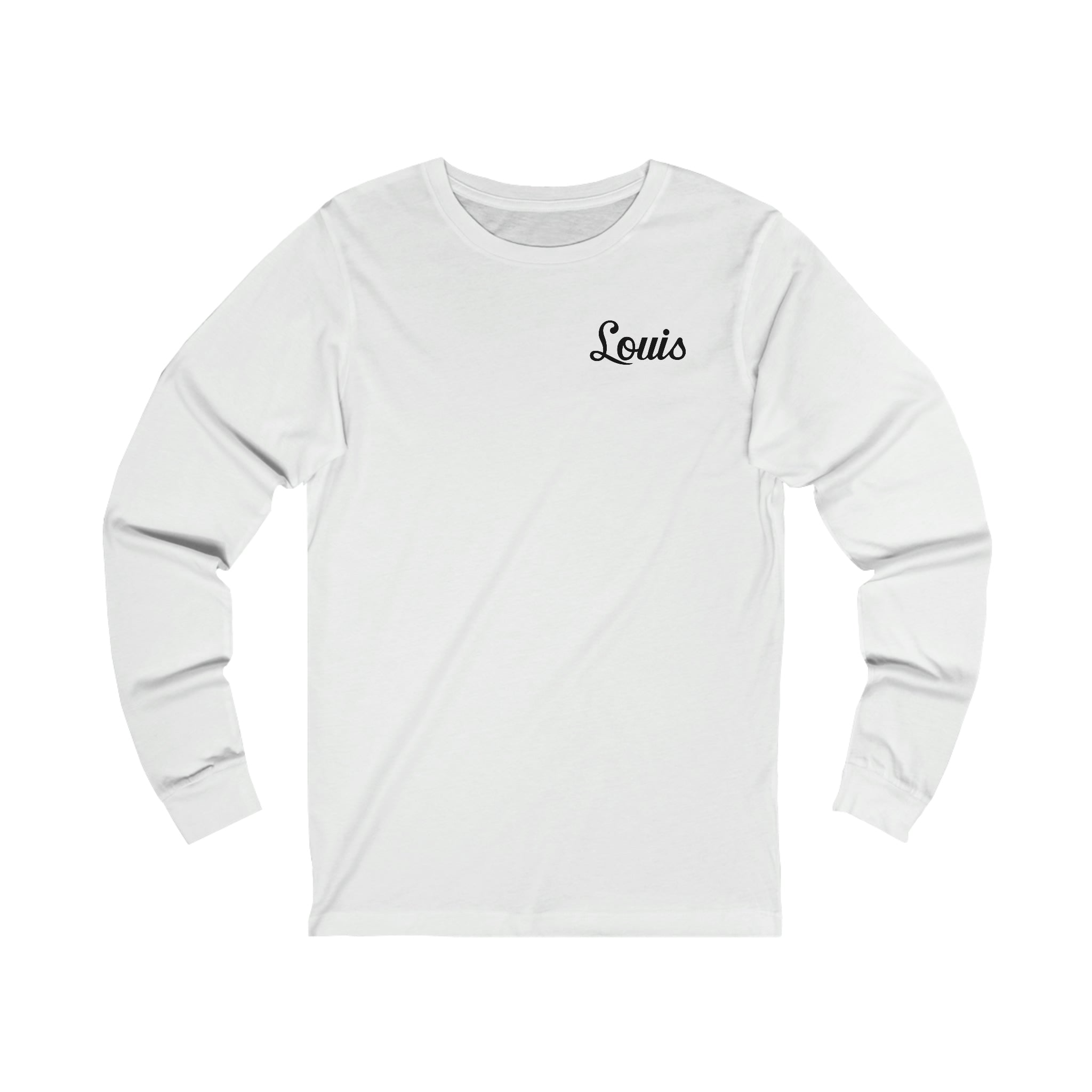Louis Vuitton Mens Long Sleeve T-Shirts, White, S