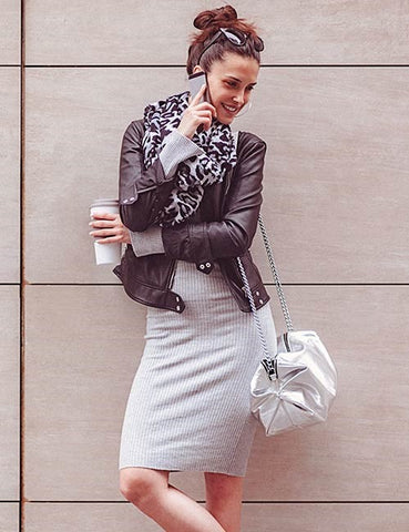 Pencil Skirt, Jacket and Scarf - Outfit to wear on Date