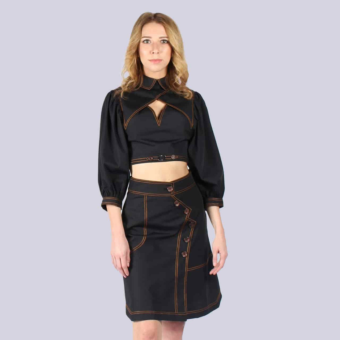 Milan - Crop Top and Skirt Set - NIVA Fashion House