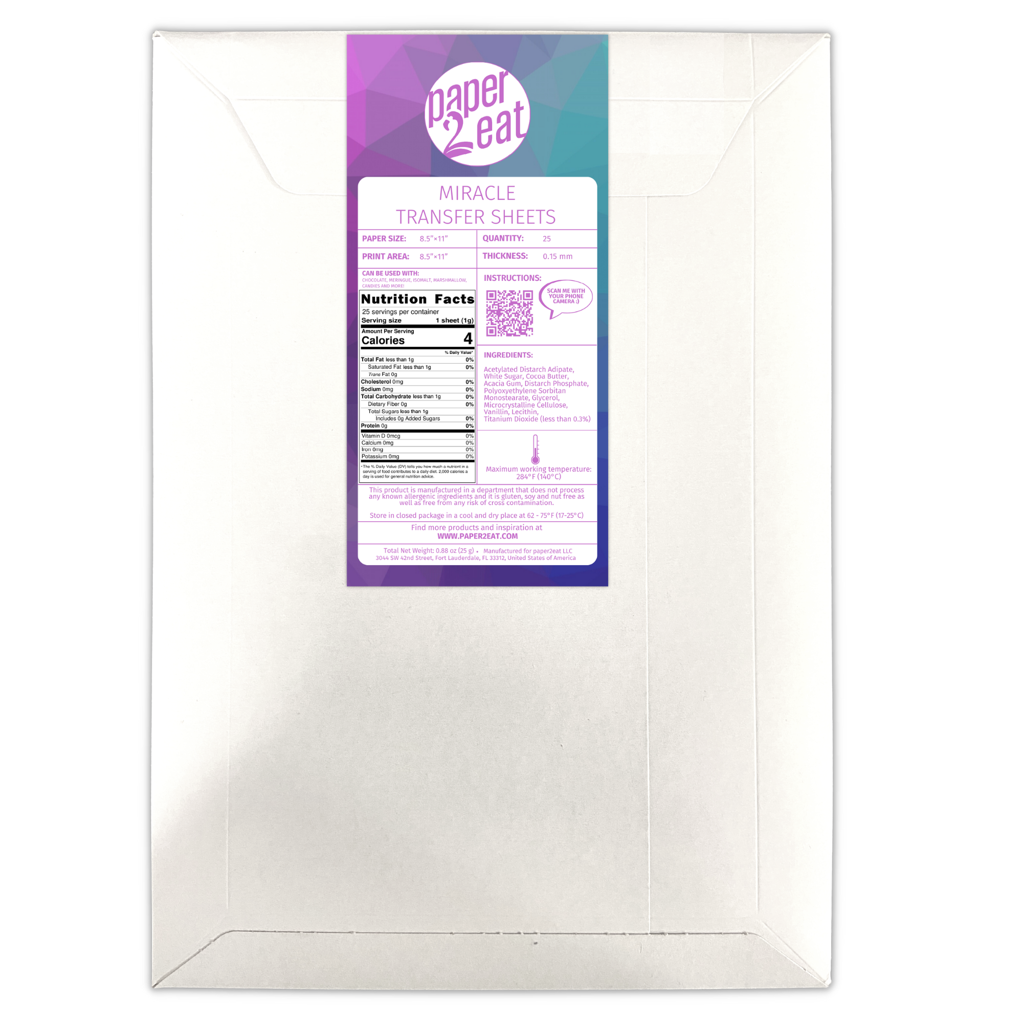 Buy the pack of 50 unprinted chocolate Transfer Sheets just @ $33.50 at  Icinginks and make your cakes mor…